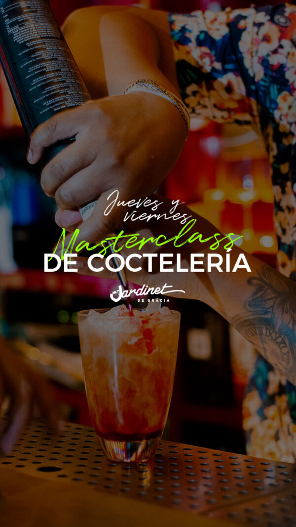 Masterclass de Coctelería en el Jardinet de Gracia: Aprende a Crear Cócteles Perfectos